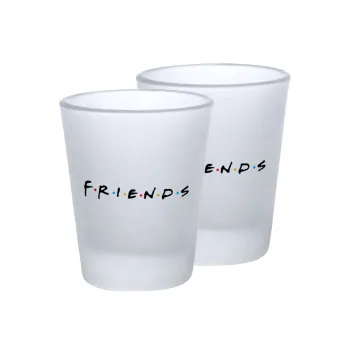 Friends, Σφηνοπότηρα γυάλινα 45ml του πάγου (2 τεμάχια)