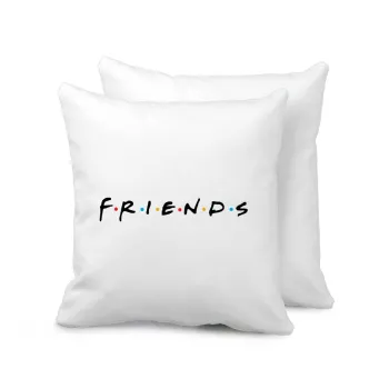 Friends, Μαξιλάρι καναπέ 40x40cm περιέχεται το  γέμισμα