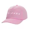 Adult Baseball Cap, 100% Cotton, PINK (COTTON, ADULT, UNISEX, ONE SIZE)