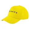 Καπέλο παιδικό Baseball, 100% Βαμβακερό Twill, Κίτρινο (ΒΑΜΒΑΚΕΡΟ, ΠΑΙΔΙΚΟ, UNISEX, ONE SIZE)