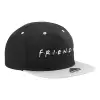 Adult Flat Snapback Hat Black/Grey, (100% COTTON TWILL, ADULT, UNISEX, ONE SIZE)