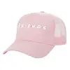 Adult Structured Trucker Hat, with Mesh, PINK (100% COTTON, ADULT, UNISEX, ONE SIZE)