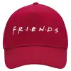 Adult Ultimate Hat RED, (100% COTTON DRILL, ADULT, UNISEX, ONE SIZE)