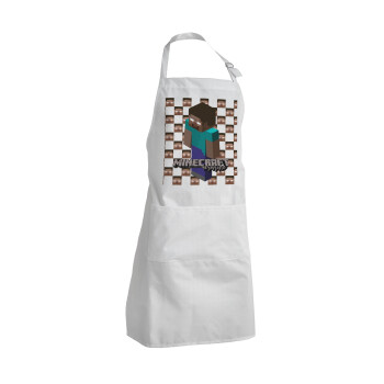 Minecraft herobrine, Adult Chef Apron (with sliders and 2 pockets)