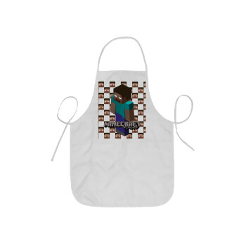 Minecraft herobrine, Ποδιά Σεφ ολόσωμη κοντή  Παιδική (44x62cm)