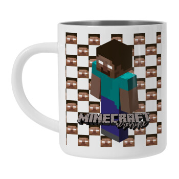 Minecraft herobrine, Mug Stainless steel double wall 300ml