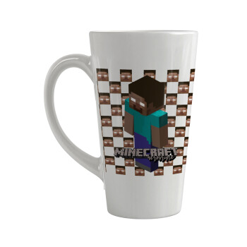 Minecraft herobrine, Κούπα Latte Μεγάλη, κεραμική, 450ml