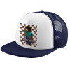 Καπέλο Ενηλίκων Soft Trucker με Δίχτυ Dark Blue/White (POLYESTER, ΕΝΗΛΙΚΩΝ, UNISEX, ONE SIZE)