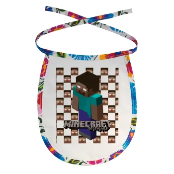 Minecraft herobrine, Σαλιάρα μωρού αλέκιαστη με κορδόνι Χρωματιστή