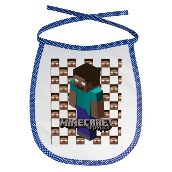 Minecraft herobrine, Σαλιάρα μωρού αλέκιαστη με κορδόνι Μπλε