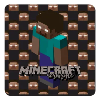 Minecraft herobrine, Τετράγωνο μαγνητάκι ξύλινο 9x9cm