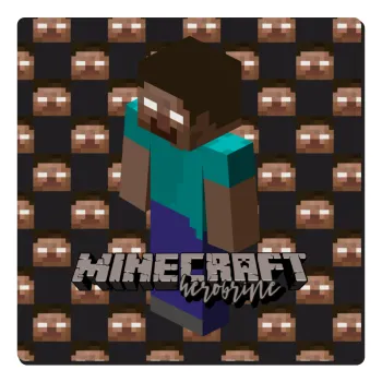 Minecraft herobrine, Τετράγωνο μαγνητάκι ξύλινο 6x6cm