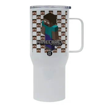 Minecraft herobrine, Tumbler με καπάκι, διπλού τοιχώματος (θερμό) 750L