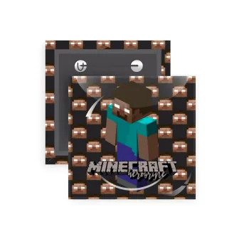 Minecraft herobrine, Κονκάρδα παραμάνα τετράγωνη 5x5cm