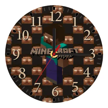 Minecraft herobrine, Ρολόι τοίχου ξύλινο plywood (20cm)