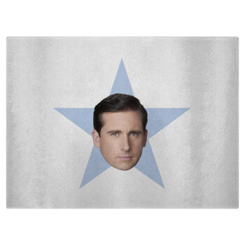 michael the office star, Επιφάνεια κοπής γυάλινη (38x28cm)
