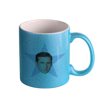 michael the office star, Κούπα Σιέλ Glitter που γυαλίζει, κεραμική, 330ml