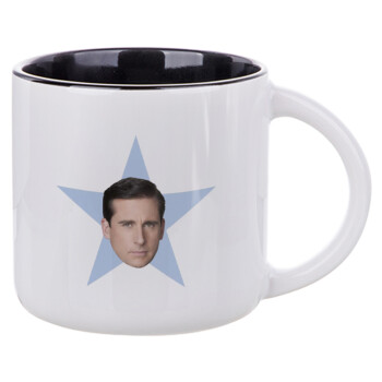 michael the office star, Κούπα κεραμική 400ml Λευκή/Μαύρη