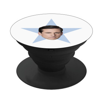 michael the office star, Phone Holders Stand  Black Hand-held Mobile Phone Holder