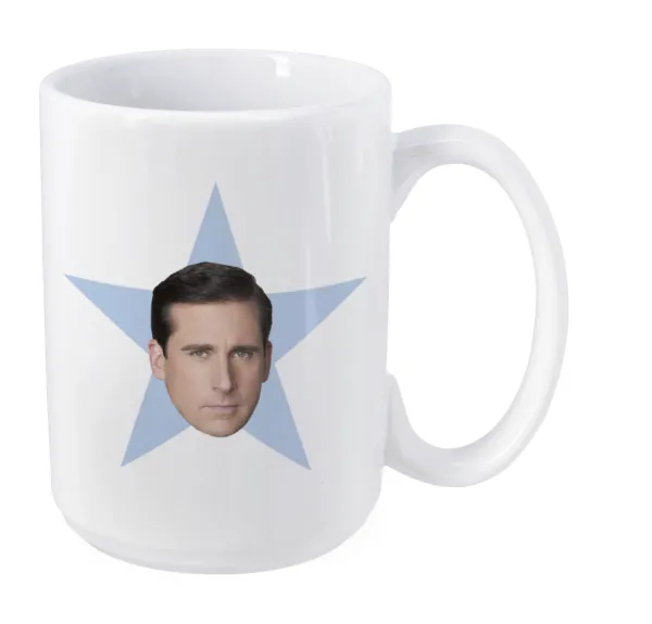 michael the office star — Mega mug, ceramic, 450ml