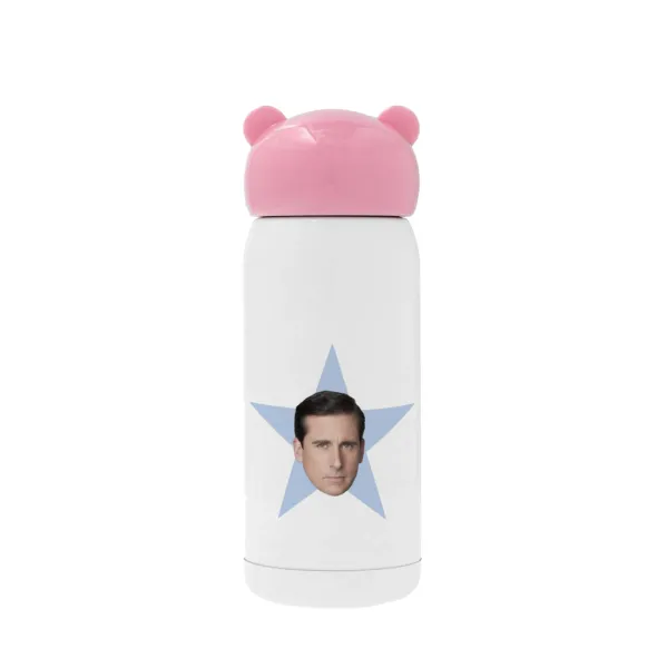 michael the office star — Ροζ ανοξείδωτο παγούρι θερμό (Stainless steel), 320ml