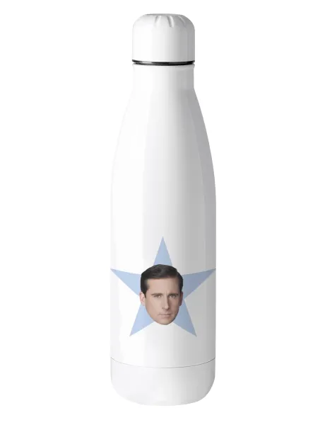 michael the office star — Metal mug thermos (Stainless steel), 500ml