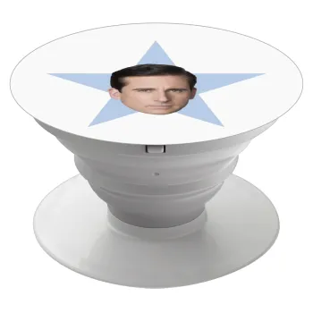 michael the office star, Phone Holders Stand  White Hand-held Mobile Phone Holder
