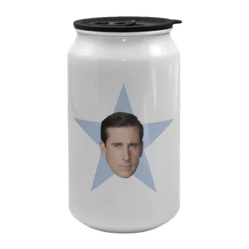 michael the office star, Κούπα ταξιδιού μεταλλική με καπάκι (tin-can) 500ml