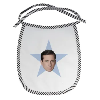 michael the office star, Σαλιάρα μωρού αλέκιαστη με κορδόνι Μαύρη