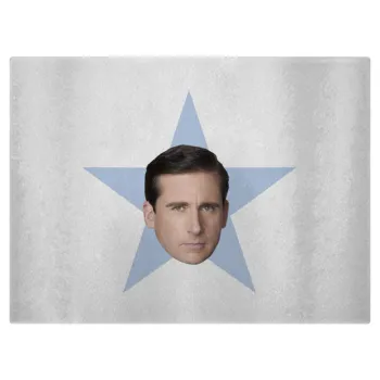 michael the office star, Επιφάνεια κοπής γυάλινη (38x28cm)