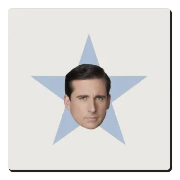 michael the office star, Τετράγωνο μαγνητάκι ξύλινο 6x6cm