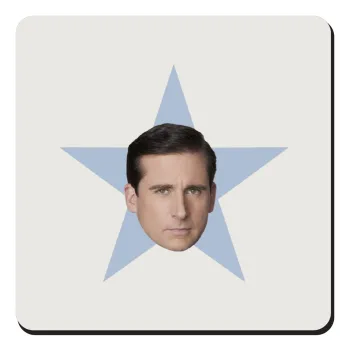 michael the office star, Τετράγωνο μαγνητάκι ξύλινο 9x9cm