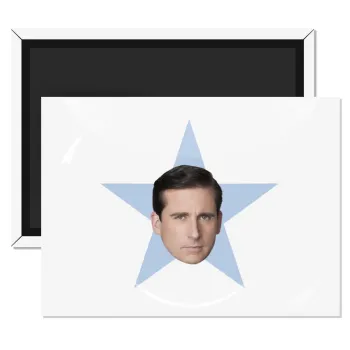 michael the office star, Ορθογώνιο μαγνητάκι ψυγείου διάστασης 9x6cm