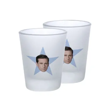 michael the office star, Σφηνοπότηρα γυάλινα 45ml του πάγου (2 τεμάχια)
