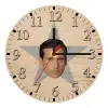 Ρολόι τοίχου ξύλινο plywood (20cm)