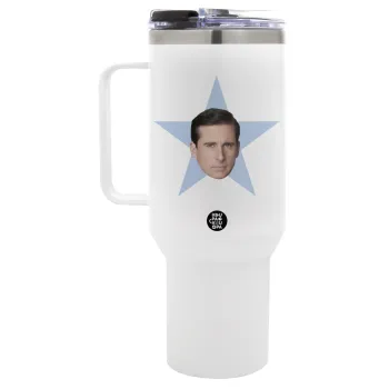 michael the office star, Mega Tumbler με καπάκι, διπλού τοιχώματος (θερμό) 1,2L