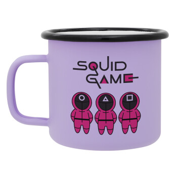The squid game characters, Κούπα Μεταλλική εμαγιέ ΜΑΤ Light Pastel Purple 360ml