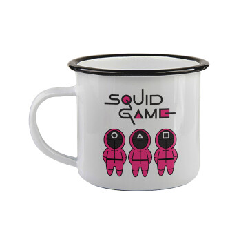 The squid game characters, Κούπα εμαγιέ με μαύρο χείλος 360ml