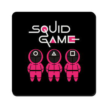 The squid game characters, Τετράγωνο μαγνητάκι ξύλινο 9x9cm