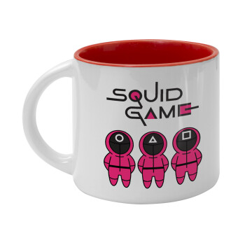 Το παιχνίδι του καλαμαριού, Κούπα κεραμική 400ml Λευκή/Κόκκινη