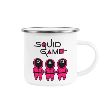 The squid game characters, Κούπα Μεταλλική εμαγιέ λευκη 360ml