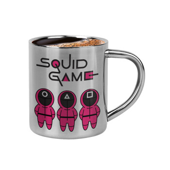 The squid game characters, Double-wall metal cup for espresso (220ml)
