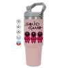 Pink color, 890ml (30oz) stainless Steel Tumbler with Handle