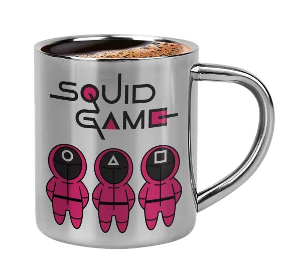 The squid game characters — Double-wall metal cup for espresso (220ml)
