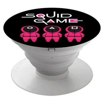 The squid game characters, Phone Holders Stand  White Hand-held Mobile Phone Holder