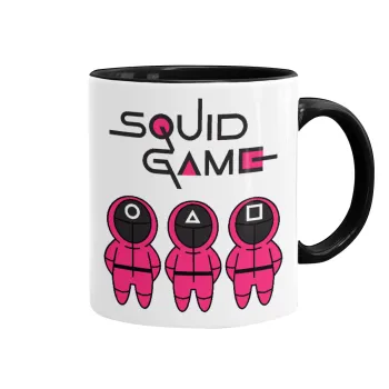 Το παιχνίδι του καλαμαριού, Κούπα χρωματιστή μαύρη, κεραμική, 330ml