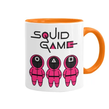 Το παιχνίδι του καλαμαριού, Κούπα χρωματιστή πορτοκαλί, κεραμική, 330ml