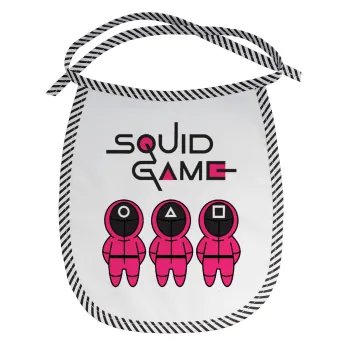 Το παιχνίδι του καλαμαριού, Σαλιάρα μωρού αλέκιαστη με κορδόνι Μαύρη