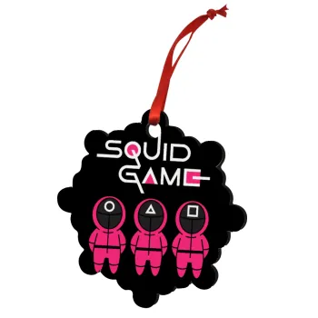 Το παιχνίδι του καλαμαριού, Στολίδι Χριστουγεννιάτικο στολίδι snowflake ξύλινο 7.5cm