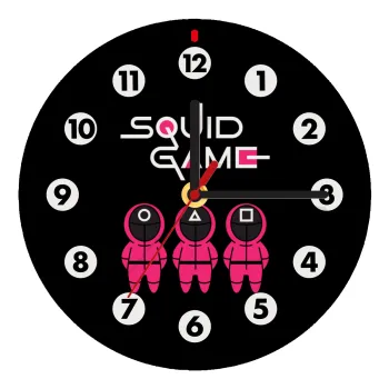 The squid game characters, Wooden wall clock (20cm)